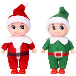 No&euml;l B&eacute;b&eacute; Elfe de la Poup&eacute;e pour les Gar&ccedil;ons et les Filles,No&euml;l, Accessoire B&eacute;b&eacute; Minuscule Elfe de la Poup&eacute;e de la Tradition des Jouets,pour les Enfants de No&euml;l, Nouvel An Cadeau - Neuf