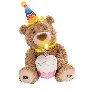 Joyeux anniversaire musical ours en peluche - Jouet en peluche chantant Usb Charge - Neuf