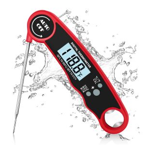 Thermomètre À Viande Numérique, Thermomètre De Cuisson, Thermomètre De Cuisine À Lecture Instantanée, Longue Sonde Et Écran Lcd Pour Rôtir, Cuire, Barbecue, Pâtisserie, Alimentation Pour Bébé - Neuf