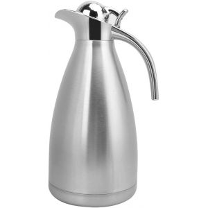 LETNERNY-Pichet Isotherme Sous Vide, Bouilloire Isolée Sous Vide En Acier Inoxydable De Grande Capacité (2L), Bouteille Thermos Pour Le Café Et Le Thé Chauds - Neuf