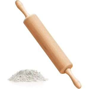 Rouleau &Agrave; P&acirc;tisserie Professionnel En Bois De H&ecirc;tre Massif,Rouleau &Agrave; P&acirc;tisserie En Bois De H&ecirc;tre - Neuf