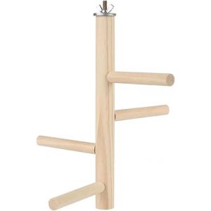 Chenquansarl-Perchoir À O Aux En Bois, Support De Cage À O Aux, Support De Perchoir En Bois Pour Perroquet, Plate-Forme De Perchoir, Accessoires De Cage Pour Perroquet - Neuf