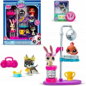 Figurine miniature - personnage miniature Littlest pet shop Coffret de jeu Disco Nights - Neuf