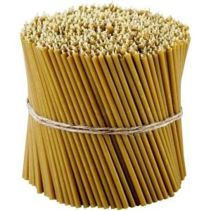 Ritual Bougies 100% Cire d'Abeille (Jaune),N100-Hauteur: 16,5 cm,&Oslash; 5,7 mm (100 pi&egrave;ces-400 g) - Neuf