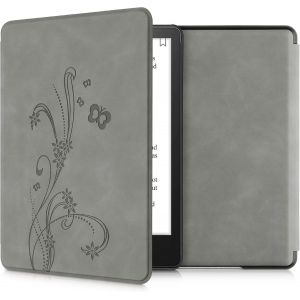 Etui Compatible Avec Kindle Paperwhite 11e G&eacute;n&eacute;ration-&Eacute;tui &Agrave; Rabat Magn&eacute;tique Tablette Ereader Similicuir Pour Kindle Paperwhite-Gris.[K61] - Neuf