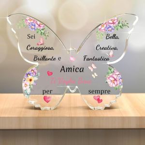 ERSHI-Plaques acryliques Inspirateur Diplôme Papillon Signes Lier Amis Femmes Hommes Cadeaux Anniversaire Encourager Fils Fille Bu[8910] - Neuf