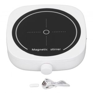 Hjlian Agitateur Magnetique Silencieux, Mini Melangeur De Liquide Magnetique Usb Pour Brassage Et Recherche Scientifique, Capacite De 1 L - Neuf