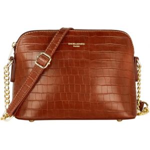 KALANKA-- Petit Sac Bandouli&egrave;re Femme - Sac &agrave; Main Cha&icirc;ne Argent&eacute;e Port&eacute; Epaule - Besace Sacoche Messenger T&eacute;l&eacute;phone Cuir PU Rigide - Fourre-Tout Ville Voyage Shopping Mode Chic - Neuf