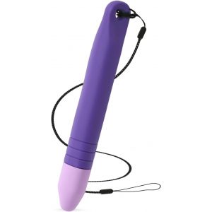 Stylet Pour Enfant, Stylet Pour Tablette Enfant 10x1,3cm Stylet En Gel De Silice Avec Cordons Compatible Avec Tous Les Appareils À Écran Tactile Pour Peindre Écrire Jeu De Puzzle (Violet) - Neuf