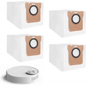 4x Sacs d'aspirateur pour Dreame L10s Ultra / L10 Ultra / L20 Ultra / X40 Ultra/Xiaomi X10+ / Xiaomi X20+ Aspirateur, 2.5L Grande Capacité Sacs à Poussière de Remplacement - Neuf