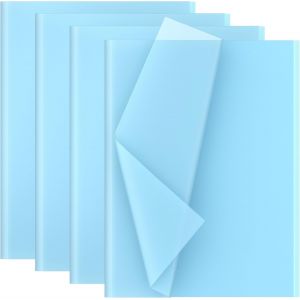 Découpage Papier De Soie 28 Feuilles Format 50 X 70 Cm Bleu Clair F7170 - Neuf