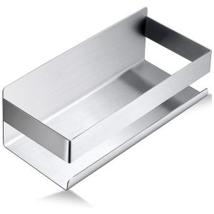Étagère de salle de bains Adhésif Organisateur de Douche Shampooing d'Acier Inoxydable support pour Douche Chariot (Argent) - Neuf