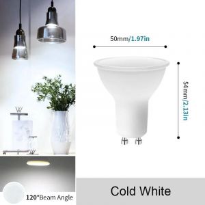 Lugh-120angle Cold White-12w1-10 Pièces Led Spot Gu10 Ac220v Led Ampoule À Économie D'énergie 3w 6w 9w 12w Lampe À Led Ampoule De Projecteur 38 Degrés Lampara Pour La Maison - Neuf