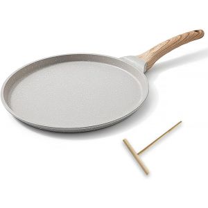 Po&ecirc;le &Agrave; Cr&ecirc;pes 25 Cm - Cr&ecirc;pi&egrave;re Avec Rev&ecirc;tement Antiadh&eacute;sif - Fonte Aluminium - Tous Feux Dont Induction - Neuf