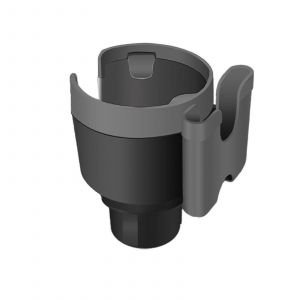 Porte-Gobelet De Voiture Avec Support De T&eacute;l&eacute;phone,Extensible Et Organiseur,Gris - Neuf