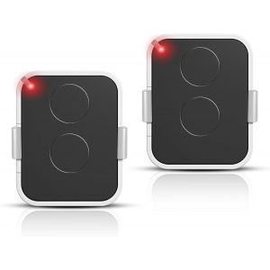 MEVRONISSHOP-Lot de 2 T&eacute;l&eacute;commande Compatible Nice Era ONE2/ON2E/ON4E/ON1E,433,92 MHz T&eacute;l&eacute;commande Porte de Garage,Rolling Code,2 Canaux(Blanc) - Neuf