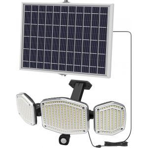 Lampe Solaire Extérieur, 426 Led 2800 Lumens Lumière Solaire Extérieur Avec Détecteur De Mouvement, Étanche Ip65, Angle D'éclairage De 270°, Applique Murale De Sécurité Avec Câble De 5m - Neuf