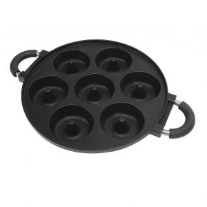 Non Stick Donut Pan, R&eacute;partition Uniforme De Chaleur, En Alliage D'aluminium Mat&eacute;riau Polyvalent De Cuisson Compagnon Pour Les Takoyaki, Des Beignets - Neuf