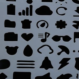 Pochoirs creux en plastique pour murs, peinture, scrapbooking, tampons, album, gaufrage (chiffres) - Neuf
