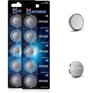 Cr1225 Pile Lithium Bouton Batterie 3v - 3 Volt Cr 1225 Piles Pour Vicks Thermomètre Numérique Équipement Médical Télécommande De Clé De Voiture Montre Calculatrice (10 Pièces) - Neuf
