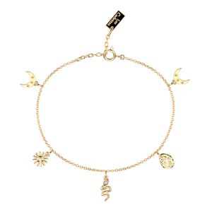 Bracelet Les Cadettes Dor&eacute; Pampilles Mystiques - Neuf