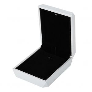 Boite a bijoux avec eclairage LED pour demande en mariage (blanc, boite a colliers) - Neuf