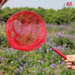 Filet À Papillons Télescopique Extensible Pour Enfants, Jouet Pour Attraper Des Insectes, Des Poissons, Des Insectes, Cadeau-Rouge - Neuf