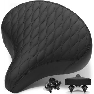 Subzonal-Selle De Velo Ultra Confortable Homme Et Femme, Large, Avec Suspension, Rembourrage &Eacute;pais Et Doux, Ergonomique, R&eacute;tro Selle Confort Velo Pour Vtt, V&eacute;lo De Ville, Ebike, V&eacute;lo Stationnaire - Neuf