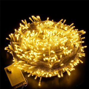6 M&egrave;tre 40LED Guirlande Lumineuse Pile, Mini Guirlande LED, Lnt&eacute;rieur Girlande de Lumi&egrave;re Decoration pour Chambre No&euml;l Mariage Soir&eacute;e Maison Jardin, Blanc Chaud - Neuf