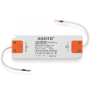 Transformateur LED Entr&eacute;e 220-240V sortie DC 12V 5A 60W ampoule LED driver convertisseur conducteur alimentation de tension constante - Neuf