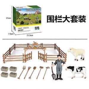 Children's Farmer Car Farm Tractor Inertia Toy Car Model Transport Trailer Engineering Vehicle-la cl&ocirc;ture - Neuf