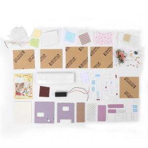 Meubles de maison de poupee en bois a faire soi-meme, jouets educatifs pour enfants, cadeaux d'anniversaire - Neuf