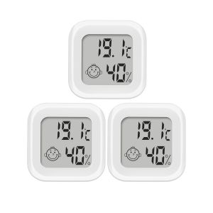 Mini Thermometre Hygromètre Interieur, Digital Thermometre Hygrometre Interieur Indicateur Précision, Moniteur de TempéRature et Humidimètre avec Affichage de Confort et ¿/¿ SéLectionnable(3) - Neuf