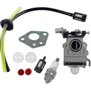 Kit de carburateur de débroussailleuse 43-52cc avec joint,tuyau,bougie d'allumage,filtre à carburant (1 jeu) - Neuf