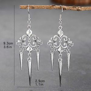 Gothique Argent Couleur Croix Rivet Boucles D'oreilles Pour Femmes Filles Punk Breloques Bijoux Féminins Mode Coréenne Boucle D'oreille Cadeaux De Fête - Neuf