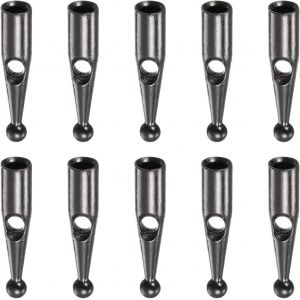Tzf-10pcs Parapluie Queue Tête Perles 2mm Trou Dia 16mm Longueur Métal Parapluie Composants Pour Pliant Parapluie Housse Pièces, Gris - Neuf