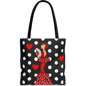 TZF-Sac Tote en Polyester 400 g/m&sup2; (43 x 43 cm) | Impression double face | Anses de 60 cm | Sac r&eacute;utilisable et r&eacute;sistant - Neuf