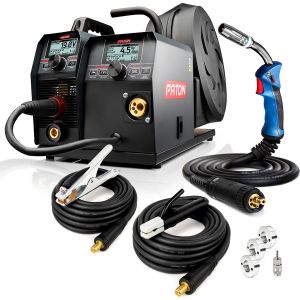 PATON ProMIG-250-15-4 Poste MIG sans gaz 3 en 1 230V, 15-4 – Kit de soudage MIG avec alimentation 4 galets, soudage facile et rapide, machine de soudage inverter avec et sans gaz - Neuf
