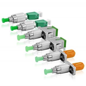SM 9/125um (2*FC-SC+2*FC-ST+2*FC-LC) Adaptateur Hybride de FC APC(Mâle) à LC SC ST APC(Femelle) Connecteur de Fibre Optique FC-LC/SC/ST APC Adapter pour OTDR/OLS/OPM/VFL/Fibre Optique(FAA6) - Neuf