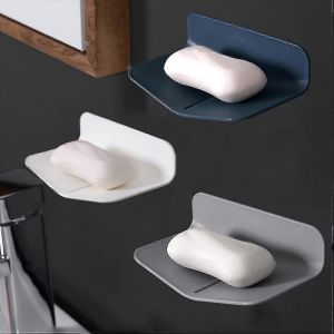 Porte-savon pour salle de bain avec douche drainante Porte-savon avec économiseur de savon en forme de V auto-drainant pour la douche. (Blanc,2)-Bon - Neuf