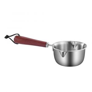 (180 Ml)Mini Pot Chauffe Huile En Acier Inoxydable Beurre Fondant Chauffe OB - Neuf