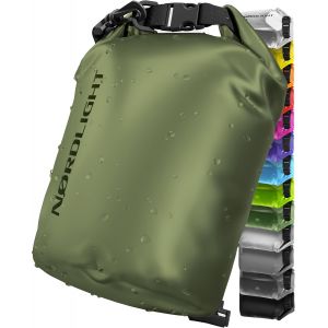 KALANKA-Sac Étanche Dry Bag et Pochette Étanche - 2L, 5L, 10L, 15L, 20L, 30L Sac à Dos Étanche avec Fermeture Roll-Top et Bandoulière, avec Housse de Téléphone Étanche et Sac Banane - Neuf