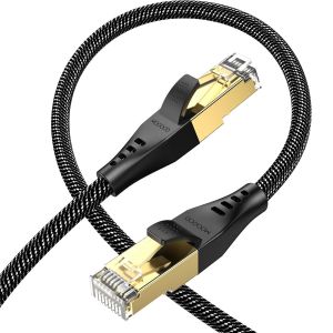 KALANKA-Cat 8 Câble Ethernet 2M, Cable Réseau Haute Performance 40Gbps 2000MHz, Bornier Internet Gigabit RJ45 Haute Vitesse Compatible avec PC, Routeur, Console, Ordinateur Portable, TV Box, Modem, P - Neuf