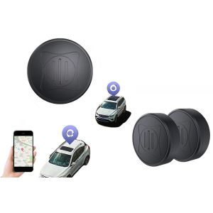 Lot de 2 traceurs GPS avec support magn&eacute;tique pour le suivi de v&eacute;hicules et la localisation de s&eacute;curit&eacute; anti-perte - Neuf