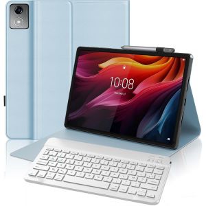 Étui Clavier Pour Lenovo Tab K11 Plus 11.45"" 2024 - Azerty Français Bluetooth Clavier Pour Lenovo Tab K11 Plus, Bleu - Neuf
