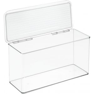 Eryi-Idesign Idesign Cabinet/Kitchen Binz Boite De Rangement, Organisateur Cuisine Empilable En Plastique, Boite Conservation Avec Couvercle, Transparent - Neuf