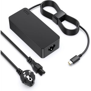 ChenQuanSarl-Chargeur Pour Lenovo, 65W Chargeur Usb C Ordinateur Portable Pour Lenovo Thinkpad T480 T490 T495 T580 T590 L380 L390 L480 L580 E480 E580 E590 Yoga 720 730 910 Usb-C Type C Alimentation A - Neuf