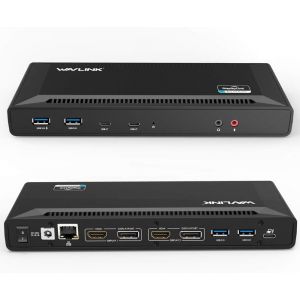 Station D'Accueil 5K/Dual 4K, 2X(Hdmi+Displayport), 4Xusb30, 2Xusb-C, Hôte Chargeant Jusqu'À 65W, Gigabit Ethernet, Audio&Mic, Compatible Avec Mac Os Et Windows[ZHB1061] - Neuf