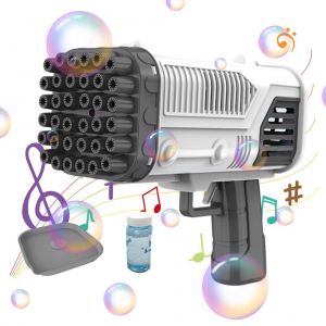 Machine a bulles electrique 36 trous avec lumieres, ventilateur portable, machine a bulles automatique, jouet d'exterieur pour l'ete, cadeau pour enfants - Neuf