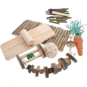 1 Ensemble Hamster Jouet Hamster Cochon D'inde Jouets À Mâcher Hamster Accessoires D'exercice - Neuf